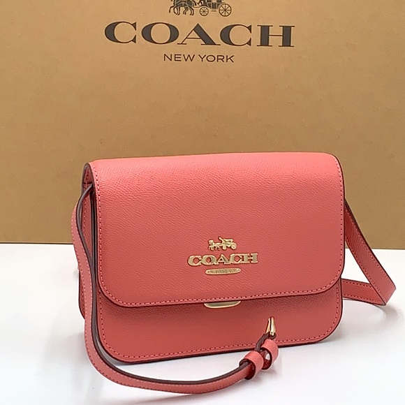 Coach Handbags - COACH Mini Brynn Crossbody COLOR:
Gold/Taffy